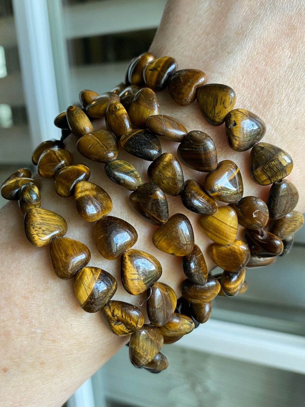 🐯✨ Tiger Eye Heart Bracelets — Confidence You Can Wear ✨🐯